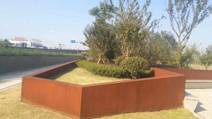 垦利耐候钢挡土墙